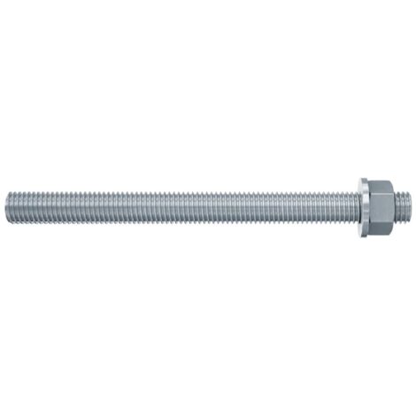 10 PZ BARRE FILETTATE CON DADO E ROSETTA FISCHER FIS A M MISURA M8X110