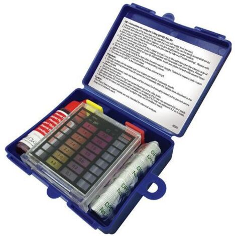 Kit per la misurazione del cloro e del pH nell'acqua della piscina