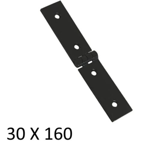 CERNIERA TIPO ASE 280 VALTOCE - ACCIAIO VERN NERO MM 30X160X2,0 - 12 pezzi (1/2)