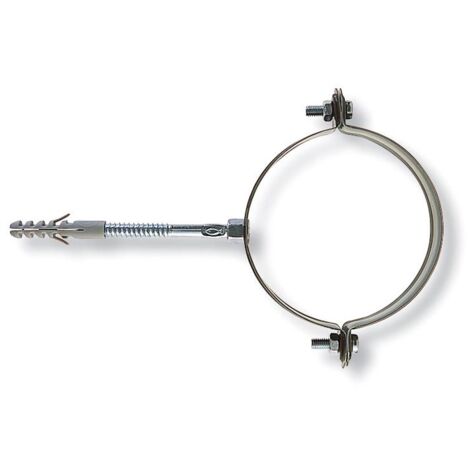 Collare in acciaio inox per tubi con tassello nylon vrm inox 110-120 4 Collare in acciaio inox per tubi con tassello nylon vrm inox 110-120 4