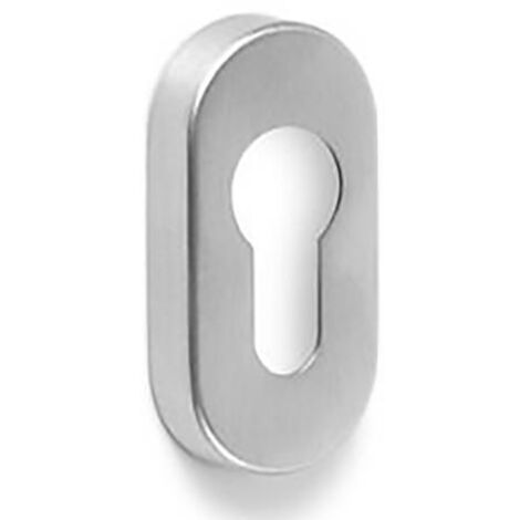 BOCCHETTA OVALE FORO YALE ALLUMINIO ARGENTO SATINATO