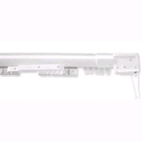 SCORRITENDA EASY Mod. 168-300 cm VALIANT Con Corda in Acciaio Verniciato Bianco