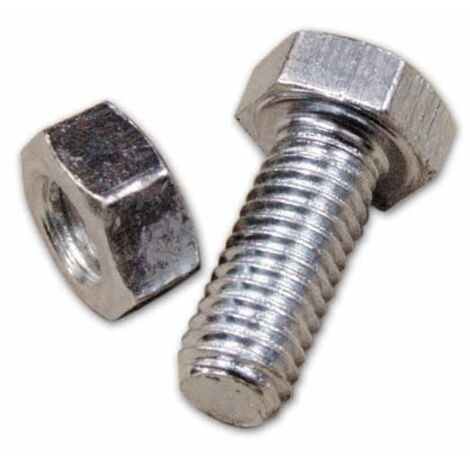Bulloni Zincati Classe 4.8 Te con Dado 8x15 mm per Scaffali conf. 100 pz