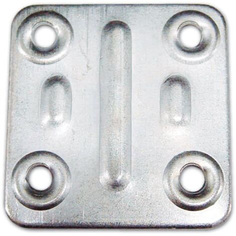 PIASTRINA GIUNZIONE 40X40MM ZINCATA