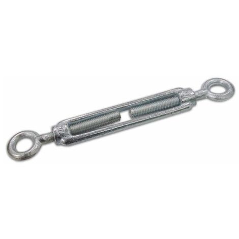 Tenditore a 2 Occhi Zincato Filetto 22 mm Misura chiuso 410 mm