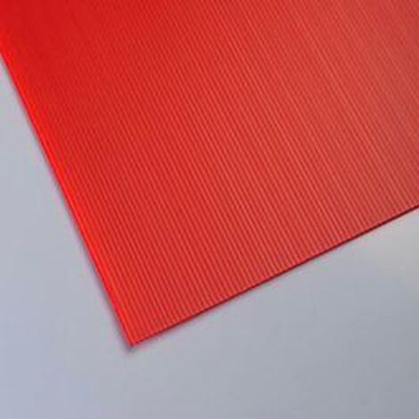 LASTRA ALVEOLARE """PLASTONDA""" 50X100 SP.2,5MM ROSSO