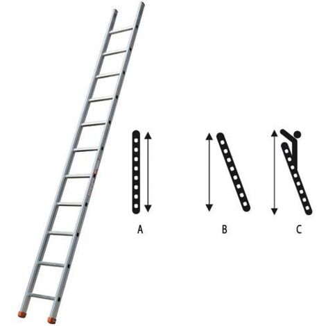 SCALA INDUSTRIALE 16GR GS500 GENIA APPOGGIO FACAL ALLUMINIO