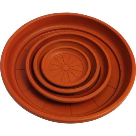 SOTTOVASO TONDO """TERRACOTTA""" (VASO Ø30CM) Ø24X3HCM