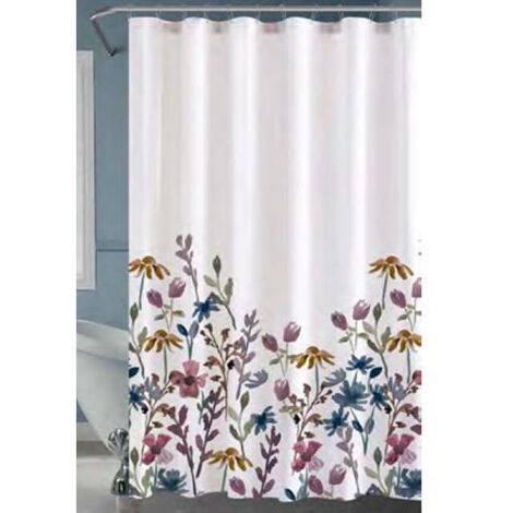 TENDA DOCCIA POLIESTERE 240X200 """FIORI COLORATI""" MAURER - CF. BUSTA