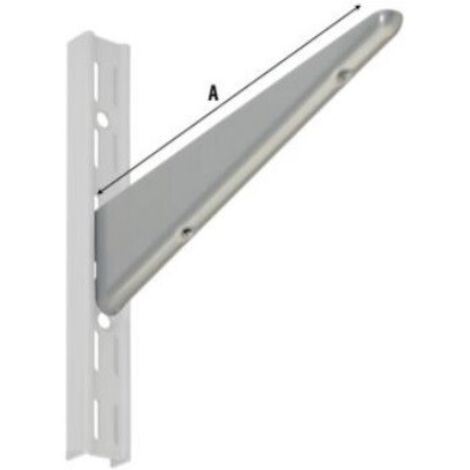MENSOLA X PROFILO ACC. VERNICIATO BIANCO 27CM
