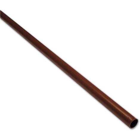 Tubo Asta per Armadio Tondo   18 mm colore Marrone Lunghezza 3 metri