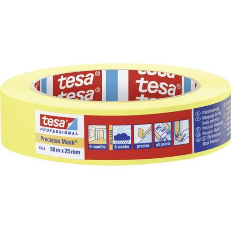 NASTRO ADESIVO TESA GIALLO H25MM 50MT """PRECISION MASK"""