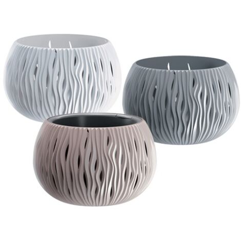 Vaso Nike DSK con decorazione tridimensonale Prosperplast - 37xH22 cm White (1/10)