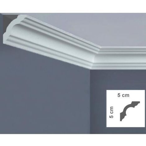 Cornice Angolo x Soffitto in Polistirene B 750 AN 2 Metri confezione da 18 Pezzi