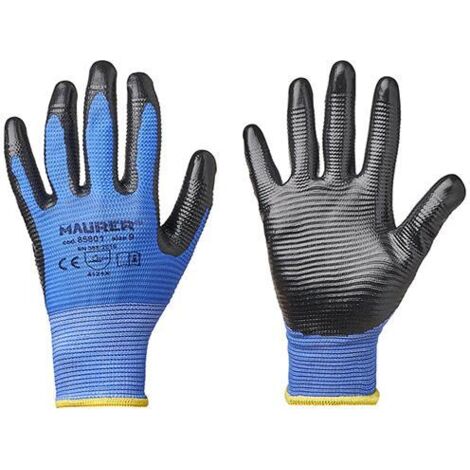 GUANTI LAVORO NITRILE GRIGIO GLOVEX TG. 9 MAURER - CF. CAVALIERE