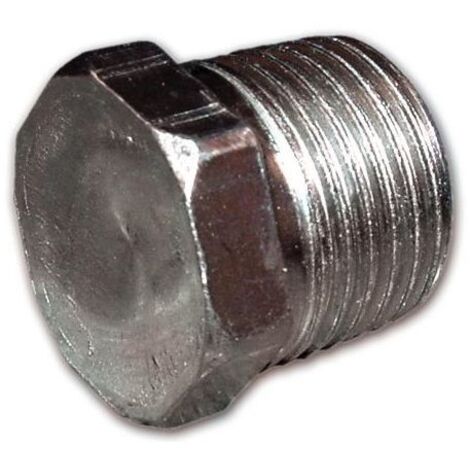 RACCORDO ACCIAIO ZINC.TAPPO MASCHIO ESAG.1/2""" FIG.290 (1/2)