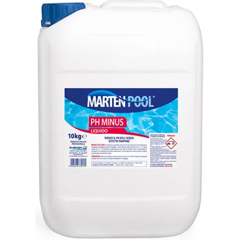 REGOLATORE PH PER PISCINA LIQUIDO 10 KG """-PH"""