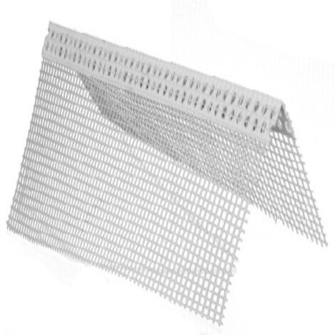 PARASPIGOLO IN PLASTICA CON RETE PER CAPPOTTO 2,50 ml PROTEZIONE SPIGOLI ESTERNI (1/6)