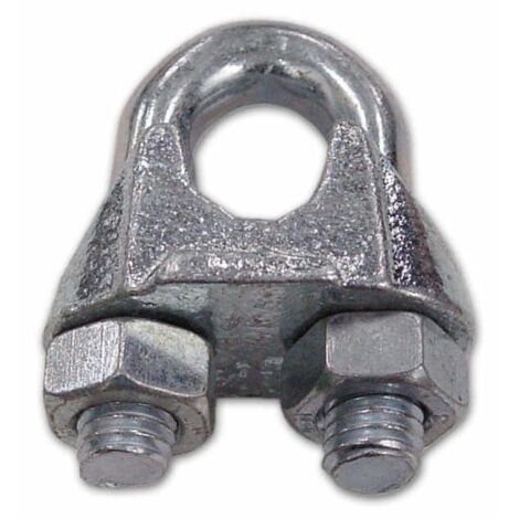 Morsetto A Cavallotto Zincato Filetto 5 mm interno 3/16 Conf. 100 pz