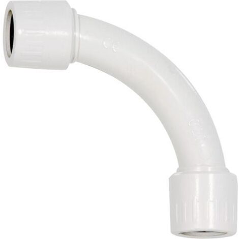 RACCORDO TUBO RIGIDO CURVA 90° TUBO/TUBO IP65 Ø25MM