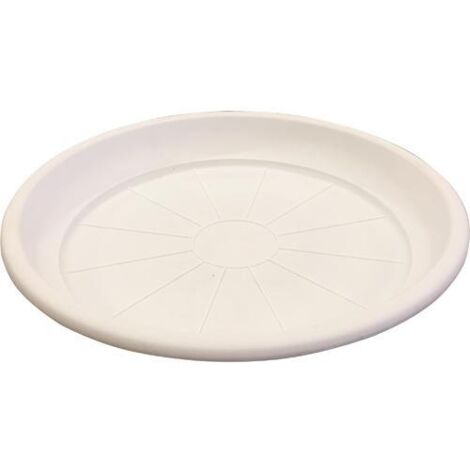 SOTTOVASO TONDO """BIANCO""" (VASO Ø50CM) Ø40X5,2HCM