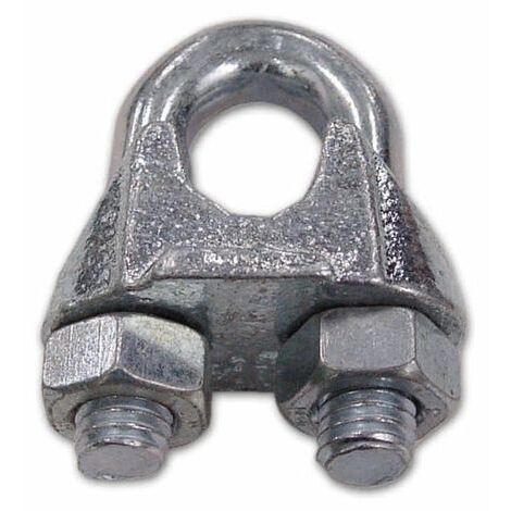 Morsetto A Cavallotto Zincato Filetto 10 mm interno 3/8 Conf. 50 pz