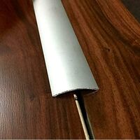GIUNTO SEMITONDO ALLUMINIO ARGENTATO mm. 30X3 cm. 270
