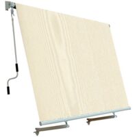 Tenda da sole per balcone con sistema a caduta Colore ECRU 250x250 cm PAPILLON