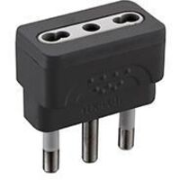 ADATTATORE SPINA 10A/PRESA 16A GRIGIO