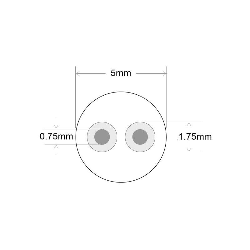 Câble de rallonge 2,5m pour ruban SimpLED extérieur max.48W IP44