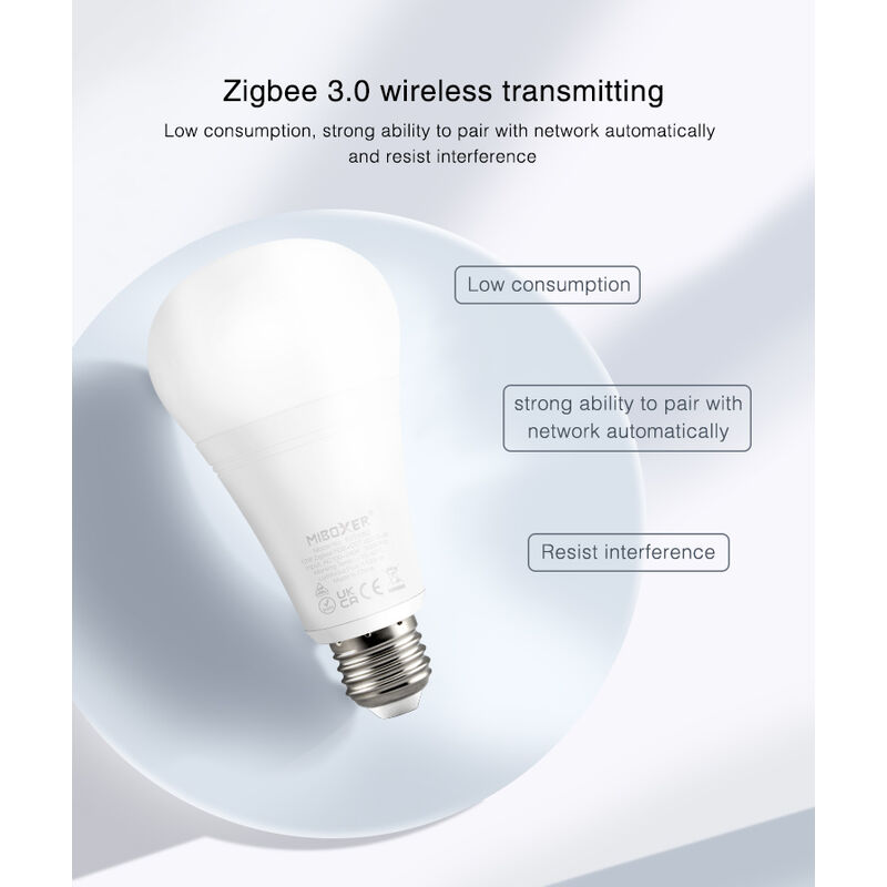 Ampoule connectée Zigbee E27 RGB R9077 Woox