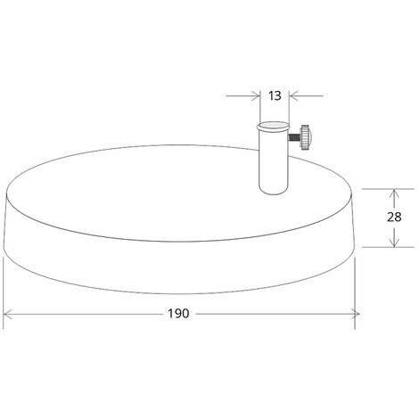 Pied de table BRESSLO, blanc