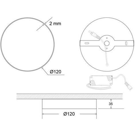 OSRAM ROUND Backlight Downlight LED 16W, blanc neutre
