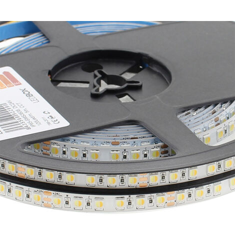 Bande Led Smd3838 Blanche Double Dc24v 5m 240 Led M 90w