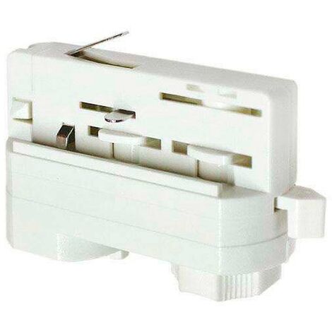 Adaptateur Pour Rail Triphasé Silumen - Blanc - Compatible Spots Et Suspensions