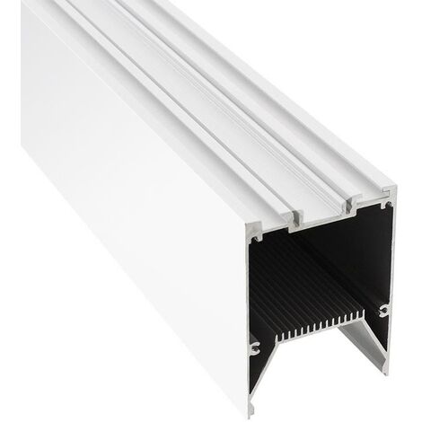 Profils LED En Aluminium 2 M - Lot De 2, Pour Bandes LED Jusqu'à 12 Mm - Avec Diffuseur, Noir - Éclairage Indirect