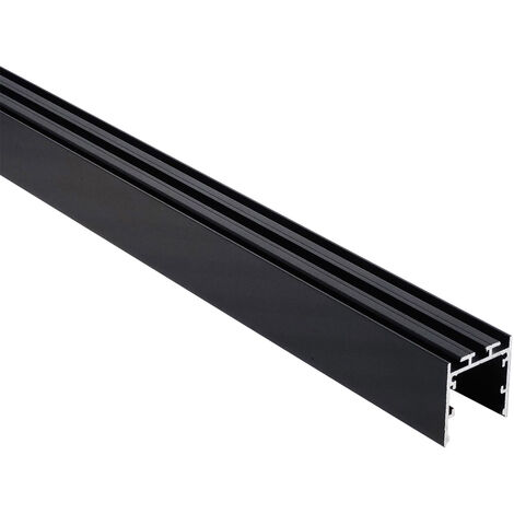 PHANTER Profilé En Aluminium S3 Pour Bandes LED, 2 Mètres, Noir