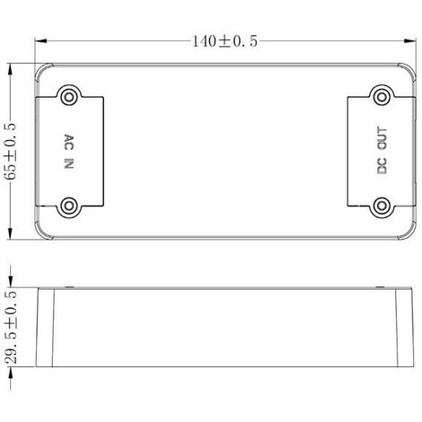 Driver de LED LIFUD DC27-42V/44W/1050mA, Dimmable DALI