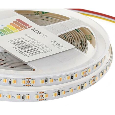 Bande Led Smd3838 Double Blanc Dc24v 5m 154 Led M 75w