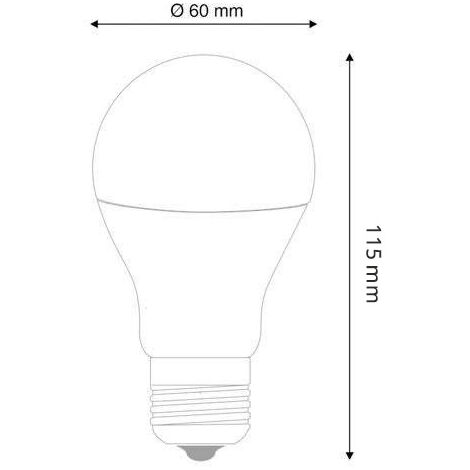 Ampoule LED E27, 12W, Blanc froid