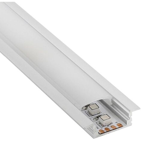 KIT - Profilé aluminium SINGE pour bandes LED, 1 mètre