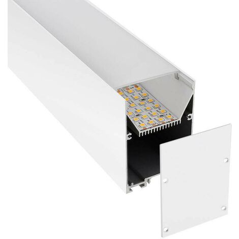 KIT - SERK profilé aluminium pour bandes LED, 1 mètre, blanc