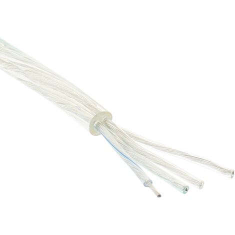 Fibre Optique PMMA Transparente 0.75mm, 50 Mètres, Pour éclairage LED Maison