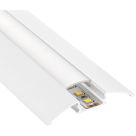 KIT - TREND profilé aluminium pour bandes LED, 1 mètre, blanc