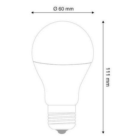 Ampoule LED E27, 240º, 9W, blanc neutre