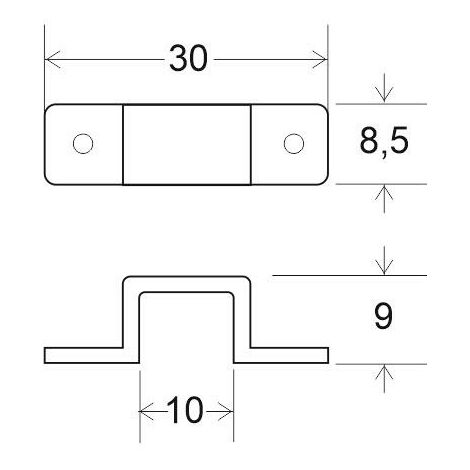 Pince de fixation pour bande LED 220V - 10mm