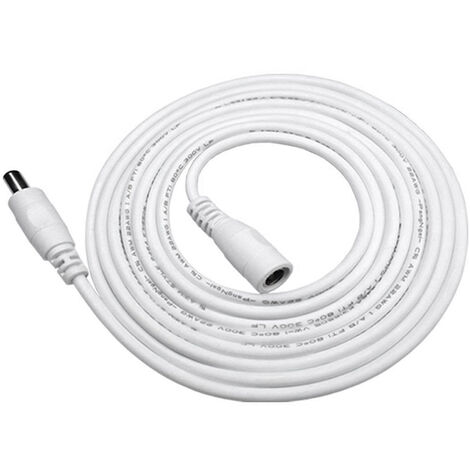 EZVIZ Câble D’Alimentation 10 M – Connecteur DC 2.1×5.5 Mm Mâle/Femelle – Pour Caméra Surveillance