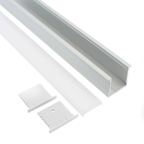 KIT - TEITO profil aluminium pour bandes LED, 2 mètres, blanc