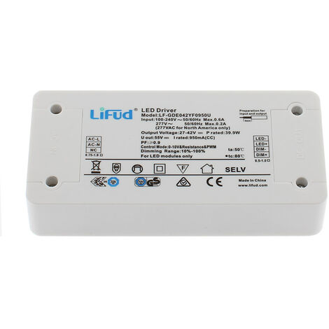 Driver de LED LIFUD DC27-42V/44W/1050mA, Dimmable 0-10V