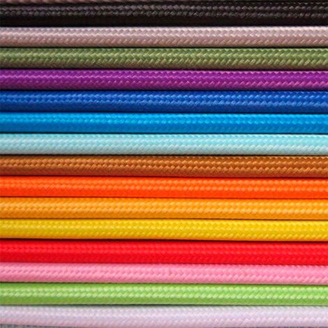 Câble Textile Pour Luminaire – 2x0,75 Mm² – Vert Foncé – 100 Mètres – Premium